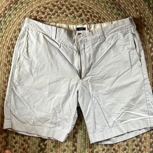 Men’s Blue and White Striped Shorts